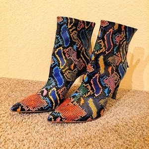 Steve Madden Rainbow Snakeskin Heels